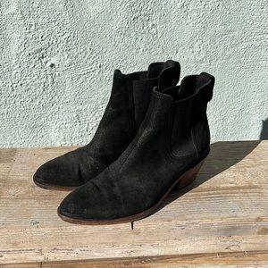 Rag and bone Chelsea suede leather boot black size EU size 40